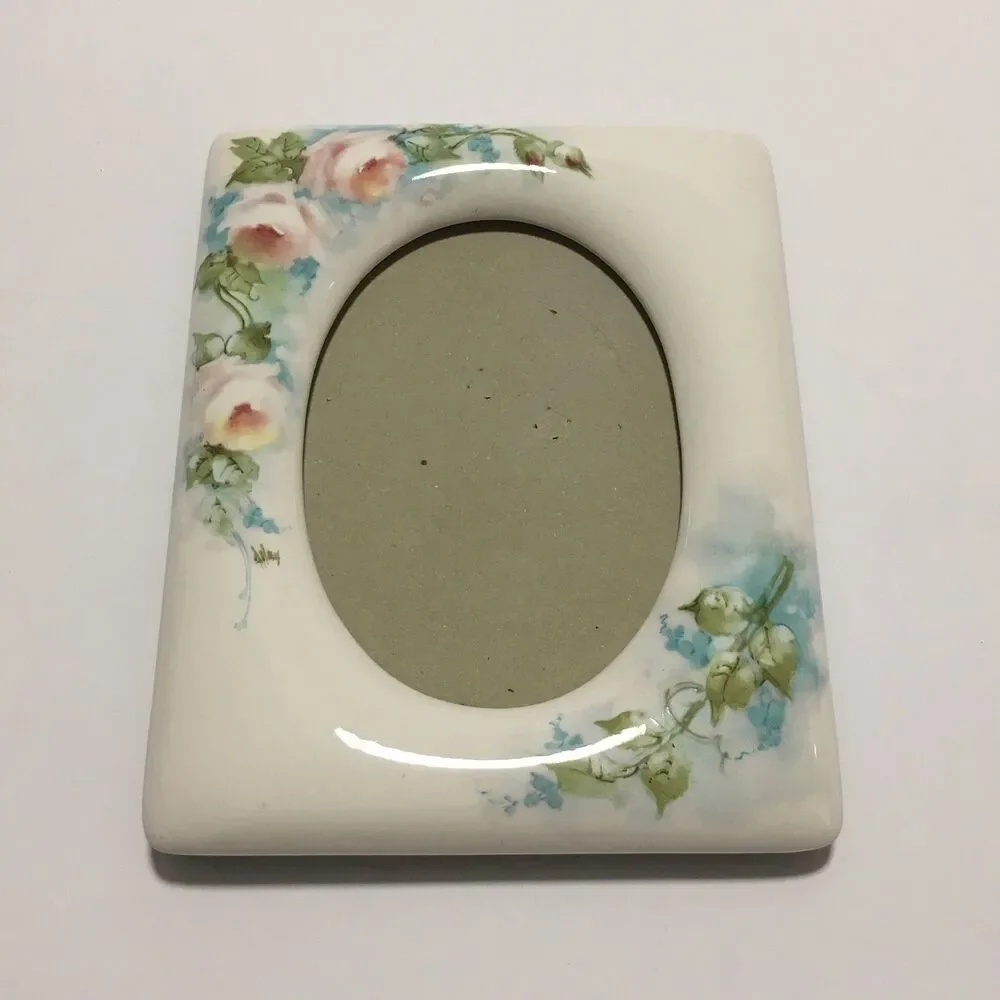 Vintage Ceramic Floral Frame